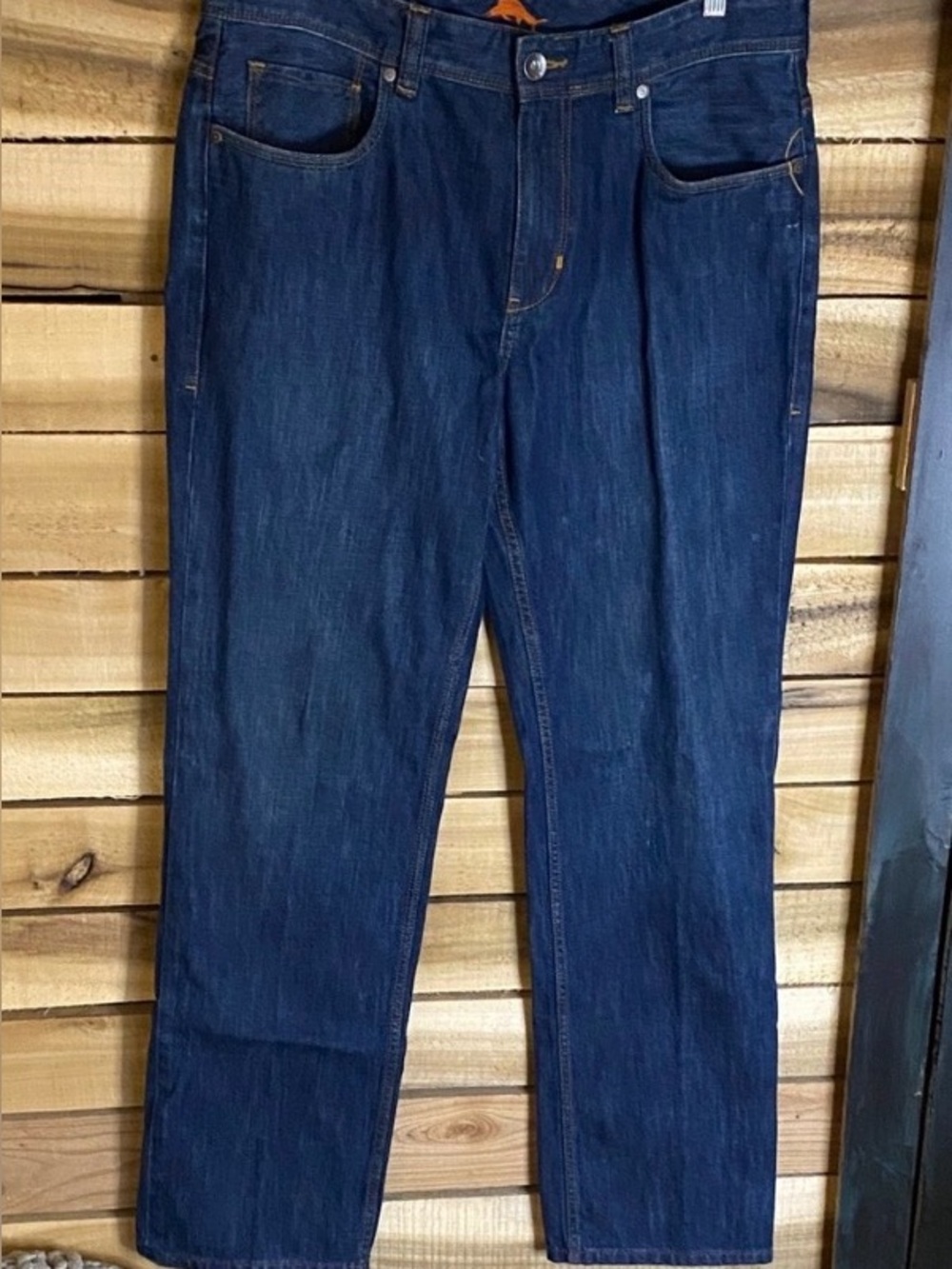 Tommy Bahama Santorini Men's relaxed straight Blue Jeans size 35x34 dark wash